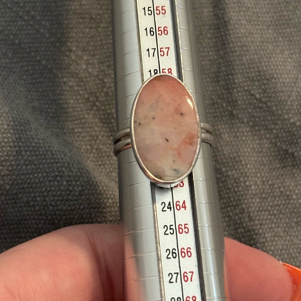 Sterling Silver Rhodonite Ring - Picture 5 of 6